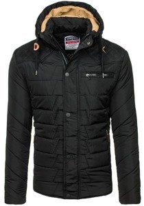 Blouson d'hiver pour homme noir Bolf 1673