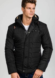 Blouson d'hiver pour homme noir Bolf 1673