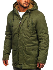 Blouson d'hiver pour homme parka vert Bolf 1794