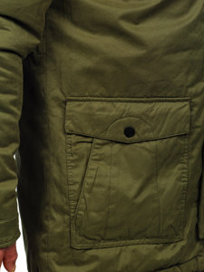 Blouson d'hiver pour homme parka vert Bolf 1794