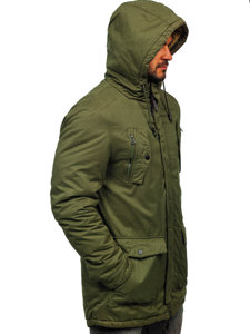 Blouson d'hiver pour homme parka vert Bolf 1794