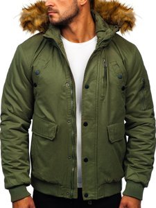 Blouson d'hiver pour homme vert Bolf 1778