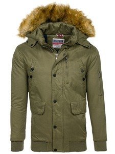 Blouson d'hiver pour homme vert Bolf 1778