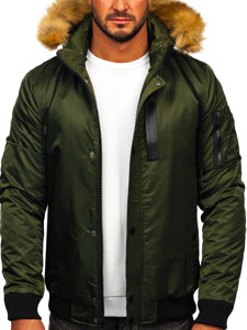 Blouson d'hiver pour homme vert Bolf 2129