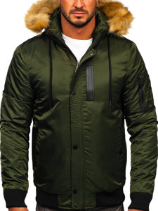 Blouson d'hiver pour homme vert Bolf 2129