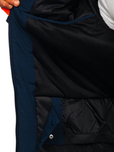 Blouson d'hiver sportif pour homme bleu foncé Bolf HH011