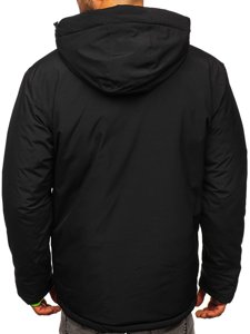 Blouson d'hiver sportif pour homme noir Bolf HH011