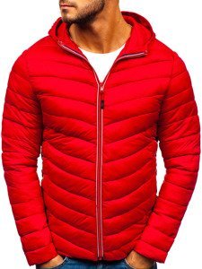 Blouson pour homme de transition sportif rouge Bolf LY1016