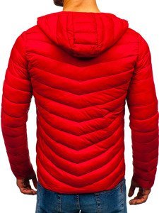 Blouson pour homme de transition sportif rouge Bolf LY1016