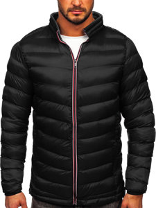 Blouson pour homme d'hiver sportif matelassé noir Bolf 1100