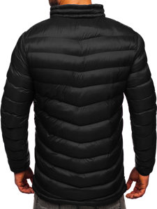 Blouson pour homme d'hiver sportif matelassé noir Bolf 1100