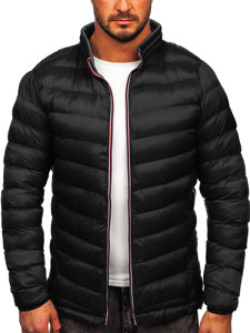 Blouson pour homme d'hiver sportif matelassé noir Bolf 1100