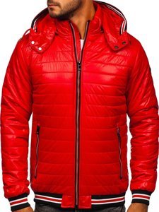 Blouson transition matelassé pour homme de rouge Bolf 6191  