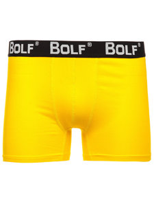 Boxer pour homme jaune-néon Bolf 0953-2P 2 PACK