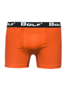 Boxer pour homme orange Bolf 0953-2P 2 PACK