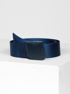 Ceinture en sangle pour homme bleue foncée Bolf 979