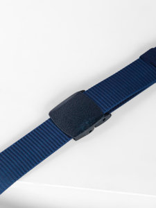 Ceinture en sangle pour homme bleue foncée Bolf 979