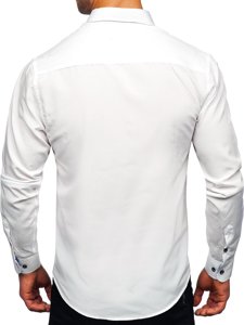 Chemise à manche longue pour homme blanche Bolf 20719