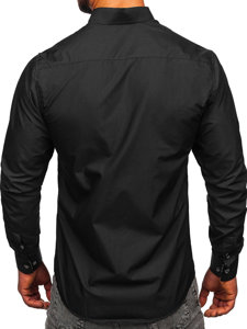 Chemise élégante à manche longue pour homme anthracite Bolf 5796-1