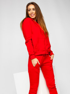 Ensemble de survêtement deux pièces pour femme rouge Bolf 0003