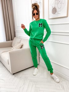 Ensemble de survêtement deux pièces pour femme vert Bolf VE22