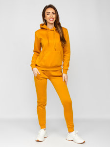 Ensemble de survêtement pour femme camel à capuche Bolf 002