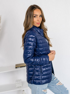 Femme Blouson de transition matelassé Bleu foncé Bolf 16M9108