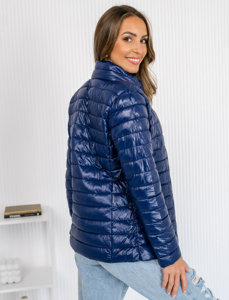 Femme Blouson de transition matelassé Bleu foncé Bolf 16M9108