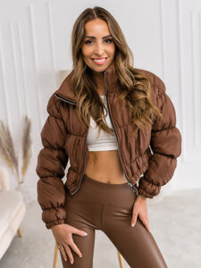 Femme Blouson de transition matelassé Marron Bolf 1250