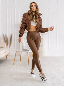 Femme Blouson de transition matelassé Marron Bolf 1250