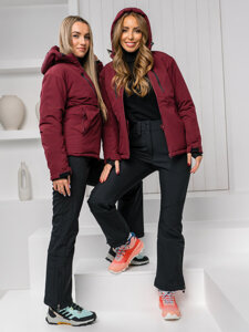 Femme Blouson d'hiver Bordeaux Bolf HH012B