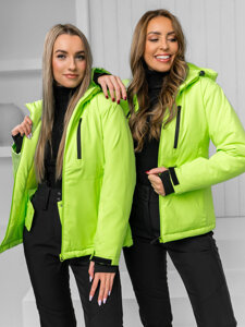 Femme Blouson d'hiver Vert-Neon Bolf HH012B