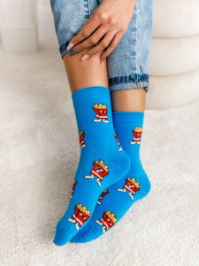 Femme Chaussettes Bleu Bolf WQ7625-1