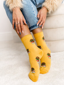 Femme Chaussettes Jaune Bolf WQ7625-5