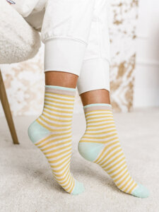 Femme Chaussettes Jaune Bolf X20349-3