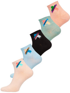 Femme Chaussettes Multicolore Bolf NY0020-5P 5 PACK