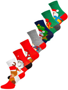 Femme Chaussettes de Noël Multicolore-1 Bolf M798-7P-1 7 PACK