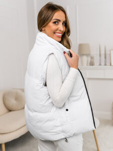 Femme Gilet épais matelassée Blanc Bolf 5M3150