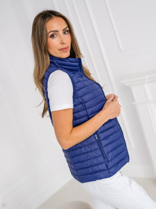 Femme Gilet matelassé Bleu foncé Bolf 5M702