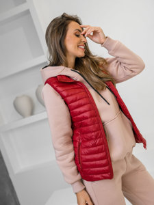 Femme Gilet matelassé Bordeaux Bolf 5M702