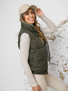 Femme Gilet matelassé Khaki Bolf 16M9092