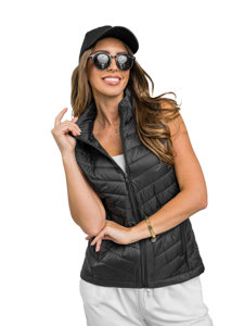 Femme Gilet matelassé Noir Bolf 16M9063