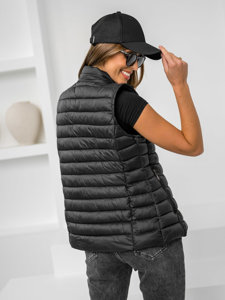 Femme Gilet matelassé Noir Bolf 16M9155