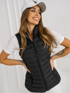 Femme Gilet matelassé Noir Bolf 16M9156