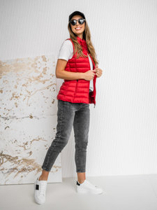 Femme Gilet matelassé Rouge Bolf 16M9155