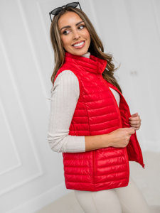 Femme Gilet matelassé Rouge Bolf 5M702