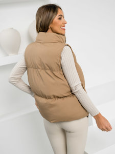 Femme Gilet matelassé épais Marron Bolf 5M3150