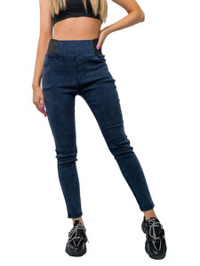 Femme Legging en jean Bleu foncé Bolf S111