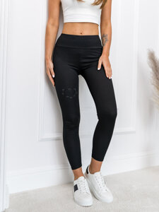 Femme Legging en rayures Noir Bolf W7906