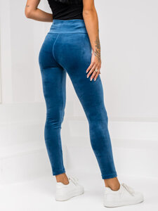 Femme Legging en velours Bleu Bolf W5232